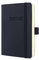 SIGEL C2207 Terminplaner Wochenkalender 2021/2022 - ca. A6 - schwarz - Softcover - 240 Seiten - Gummiband, Stiftschlaufe, Archivtasche - PEFC-zertifiziert - 18-Monatskalender - Conceptum