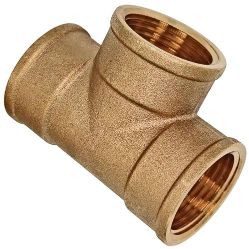 3/4 Zoll Messing Fitting alle Sorten | Gewindefitting Schraubfitting Fittings > Wunschausführung einfach selber auswählen >>> T-Stück IG x IG x IG 3/4 Zoll
