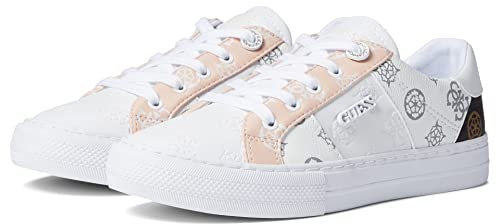 GUESS Loven, Scarpe da Ginnastica Donna, White Pink 680, 37.5 EU