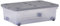 Wham Set of 5 32L Plastic Storage Box with Wheels & Folding Lid Clear/Cool Grey