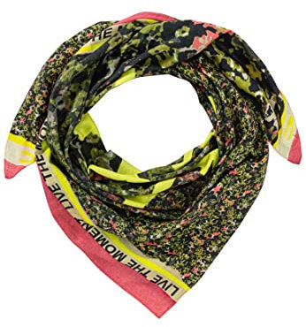 camel active Damen Tuch mit handgemalten Aquarell Design Grün, womenswear-OS