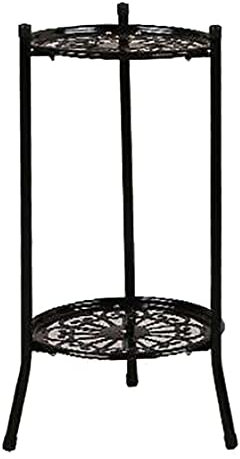 JUATIE Support de Plante en MéTal éLéGant à Couches éTagèRe Porte-Plante en Pot Support de Pot de Plante Moderne pour DéCor IntéRieur ExtéRieur B