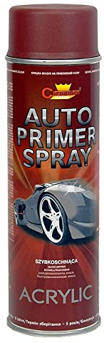 SolaDirect Red Primer Car Van Bike Spray Paint Aerosol, 500ml Anti Corrosive Undercoat, Excellent Adhesion, No Runs or Drips, Enhanced Covering Power