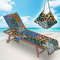 Surwin Schonbezug Für Gartenliege Strandliegenauflage Frottee Liegenauflage Stuhl Strandtuch Sun Lounger Bezug mit Tasche Sporthandtuch für Sommer Strand Garten Schwimmen (75x210cm,Patchwork)