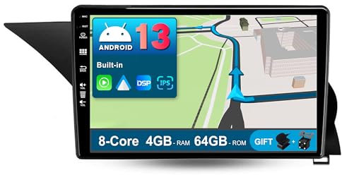 JOYX Android 12 IPS Autoradio Passt für Benz GLK-Class X204 (2012-2015) - 4G+64G - Eingebaut DSP/Carplay/Android Auto - Kamera + MIC - 9 Zoll 2 Din - Lenkradsteuerung WiFi DAB 360-Camera Fast-boot AHD