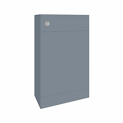 Aquariss 500mm Bathroom Back to Wall Toilet Unit Gloss Grey Flat Pack | Painting Finish