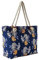 DonDon große Strandtasche XXL mit Reißverschluss - Umhängetasche Damen - große Badetasche für Urlaub vielseitige Shopper Tasche Damen für Strand Urlaub Must Haves Beach bag - Blue Eden