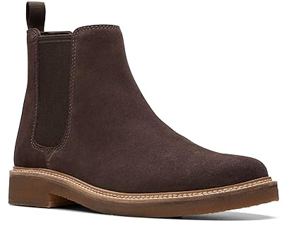 Clarks Stiefelette Clarkdale Easy, Rauleder, Braun, Herren EU 9/43