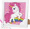 Daisen Art Einhorn Diamond Painting Kinder with Frame,5D Einhorn Damond Painting für Kinder Mädchen,Diamant Painting Bilder Kinder for Gift Home Wall Decor 18x18 cm