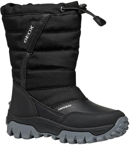 Geox J Himalaya Boy B ABX Snow Boot, Black, 39 EU