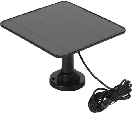 Panneau Solaire 12 W pour Caméra Pro 3 Pro 4 Ultra 2 Go 2, Alimentation de Sonnette Vidéo pour Batterie de Caméra Spotlight avec Câble de Chargeur de 9,8 Pieds, Batterie