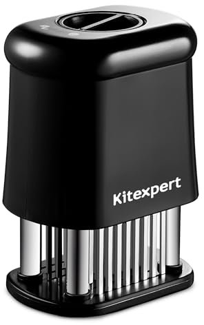 KITEXPERT Meat Tenderizer Tool with 56 Stainless Steel Ultra Sharp Needle Blade, Durable Meat Tenderizer with Safety Lock, Chicken Tenderizer for Beef, Steak, Meat Tenderizer Machine