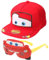 IhLux 2 Stück Kinder Baseball Cap, Car Set Sonnenbrille Und Baseballkappe, Sonnenbrille Kinder Set, Baseball Kappe Sommer Kinder Baseballkappe Verstellbar Sport Cap Sonnenhut für Jungen, 2-8 Jahren