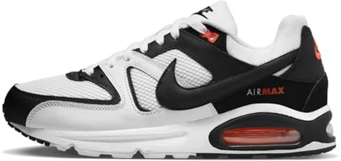 NIKE Air Max Command Men's Trainers Sneakers Shoes 629993 (White/Max Orange/Black 103) UK8.5 (EU43)