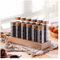 Primst Single Dose Coffee Bean Storage Tubes, 12 Tubes Coffee Bean Cellars Coffee Storage Containers Sealed Dosing Glass Vials for Tea, Coffee, Spices (short)