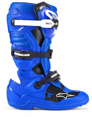 Alpinestars Tech 7S Stivali Motocross Giovani, blu/bianco/nero, 40.5