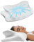 Trongle Gedächtnisschaum Nackenstützkissen, ergonomisches Nackenstützkissen, geeignet für Seitenschläfer, Rückenschläfer und Bauchschläfer (weiße Schmetterlingsform)