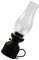 PRETYZOOM 2st Elektronische Petroleumlampe Petroleumlampenöl Elektrisch Led-petroleumlampe Goblincore-raumdekoration Flammenlose Kerzenlaterne Altmodische Öllampe Fanal Plastik Pp Black