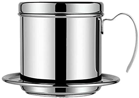 Giilayky Vietnamesischer Kaffeefilter, tragbar, Kaffeepresse, wiederverwendbar, Phin-Infuser, Sieb, Topf, Kaffee, Tropfen, Teesieb, manuell, Kaffee