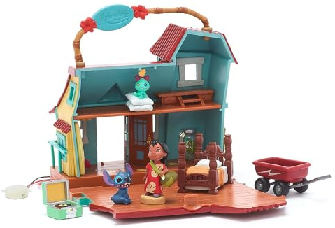 Disney Store Offizielle Lilo Puppe, Lilo & Stitch, 39cm, Animators' Collection, Bewegliche Inselmädchen-Figur mit klassischem Kleid und realistischer Haarpracht – Geeignet ab 3 Jahren