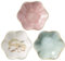 Lot de 3 bols à bijoux en céramique : en forme de fleur, assiette à bijoux, décoration de coiffeuse, petit bol à bijoux, plateau à bijoux, décoration de salle esthétique, organisateur pour chambre à