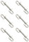 GREOHNMPAW 6X Tauch Haken Edelstahl Doppelter Bolzen Karabiner Haken für Scuba Tauchen Haustier Leash Kamera Gurt SchlüSsel Bund HäNge Matte