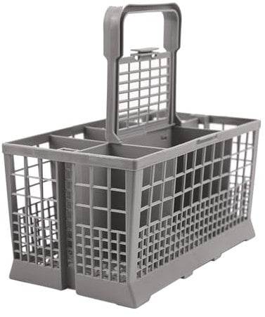 Dishwasher Cutlery Basket Universal Cage, Replacement Cutlery Basket for Dishwasher with Handle, Compatible with Bosch/Hotpoint/Neff/Siemens/Whirlpool/Smeg Dishwasher
