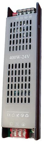 Alimentatore LED Slim 24 V DC, 400W, Trasformatore Dimmerabile a DIP (25%-100%), Input 200-240 V AC, IP20