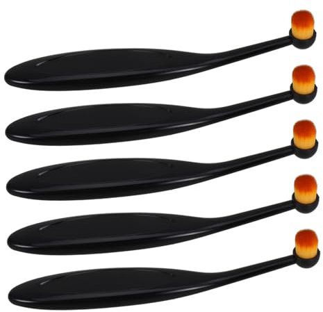 Uonlytech 5pcs Soft Ink Blending Brush for Card Making Art Crafting Alcohol Ink Stamping Supplies Stippling Brush Craft Background Blending