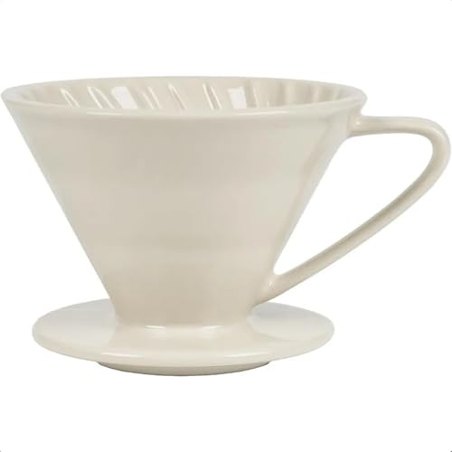 BOJHGO 1 pieza V60 - Cafetera de cerámica for verter sobre el café, exquisita cafetera porcelana, filtro manual, adecuada for