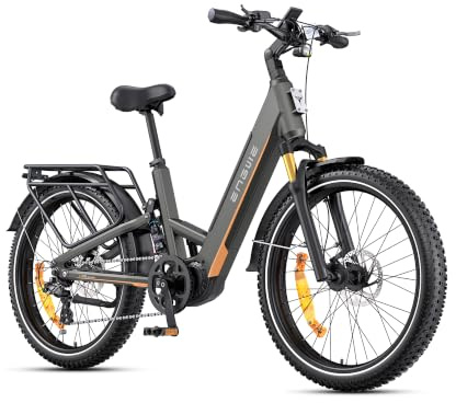 ENGWE E Bike 100-Nm-Mittelmotor, Damen und Herren, E26 3.0 PRO, All-Terrain | Vollfederung & 4-Bar-Hebelwerk, IOT- und App-Anbindung, 4 Stunden Ladezeit, 48 V, 15 Ah, 135 km Reichweite, Trekking & MTB