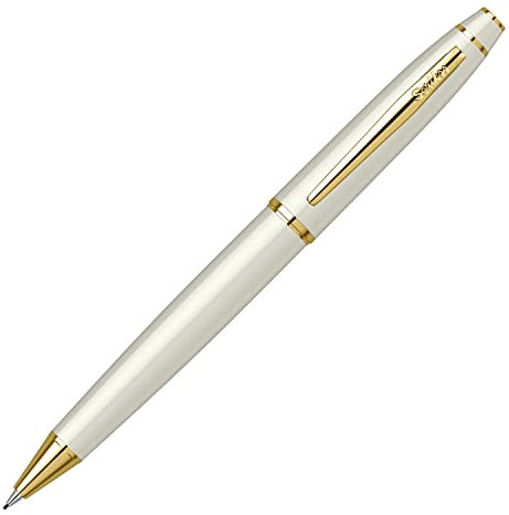 Scrikss Elegance Porte-mine Noble 35 Blanc Perle Or
