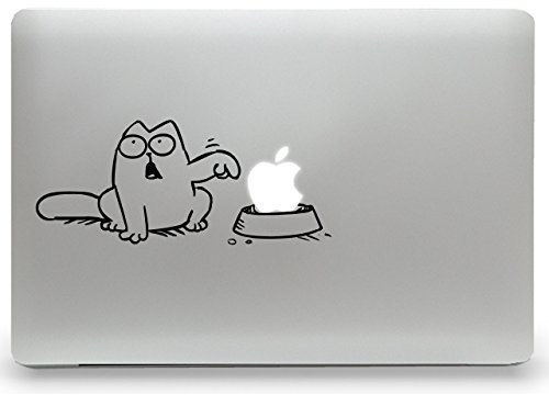 CAT Hunger Aufkleber MacBook Air Pro Sticker Decal Apple (11)
