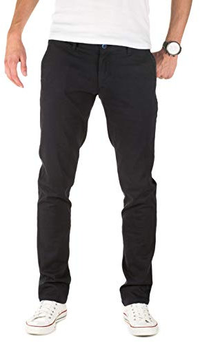 PITTMAN Herren Chino Hose Type - Slim Fit Chinohose für Männer, Blau (Dark Navy 194013), W30/L34