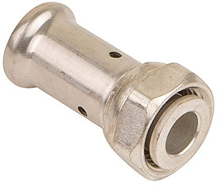 HENCO INDUSTRIES NV Verbindungsstück, gerade, freie Mutter, Messing, mehrlagig, zum Crimpen, TH oder BE Ø20x2.0-1/2
