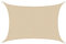 AMANKA UV Sonnensegel 6 x 4m Rechteckig Wasserdurchlässig - Sonnenschutz Balkon Terrassendach Sichtschutz Garten Sonnendach 6x4 m Sonnenschutz Terrasse Trampolin Pergola Wohnwagen Pool Teich Camping