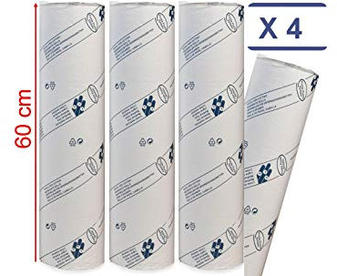 MFB Provence® - Draps D'examen ouate Luxe 60 cm - 4 Rouleaux - Gaufré - Dimension 60x35cm