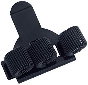 Fresh66 Metall-Stifthalter mit Taschen-Clip (Schwarz DreiLöcher)