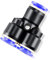 TAILONZ PNEUMATIC 4mm OD Y Spliter Kunststoff Push to Connect Fittings 3 Ways Tube Connect Push Fit Push Lock PY4 (Packung mit 10)