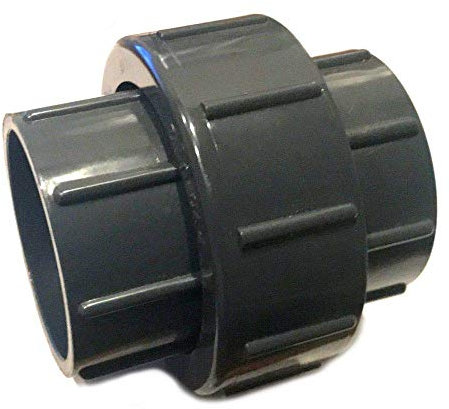 Adrenalin-Fishing PVC-U Fitting Adapter Verschraubung Durchmesser 50mm mit 2 X Klebemuffe ideal für Rohrleitungsbau am Koiteich