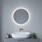AQUABATOS 60 cm LED Badspiegel Rund Wandspiegel Badezimmerspiegel mit Beleuchtung lichtspiegel Dimmbar Touch Schalter Farbtemperatur Kaltweiß 6400K Warmweiß 3000K Spiegelheizung antibeschlag IP44 CE