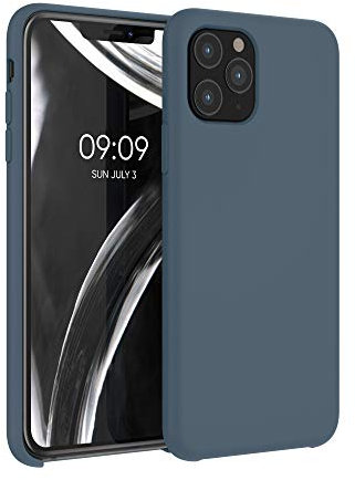 kwmobile Case Compatible with Apple iPhone 11 Pro Case - TPU Silicone Phone Cover with Soft Finish - Dark Slate
