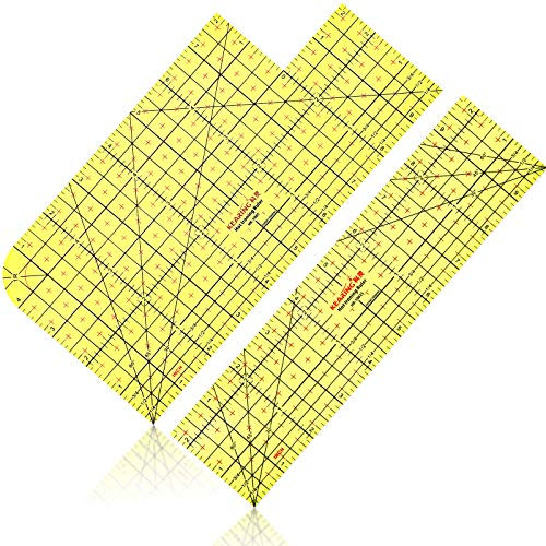 Weewooday 2 Pcs Hot Iron Ruler Hot Ironing Measuring Ruler for Sewing Hemmer Accessories Pressing Tool Heat Resistant Accessories DIY Tool Quilting Handmade for Electric Clothing Making 10 Inch