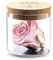 Amoroses Bijou - Rosa Stabilizzata Eterna con Calice Placcato Oro 24K in Barattolo di Vetro | Idea Regalo Bimba Battesimo Bebè (Rosa)