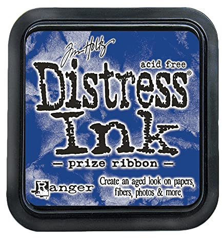 Ranger TIM72669 Tim Holtz Stempelkissen, mit Farbband, Preisband blau, 3 x 3 inch