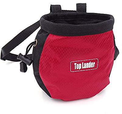 bouldern chalkbag Kreidebeutel für Kletterkreide, Rot…