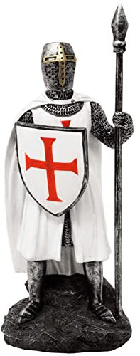 MystiCalls Kreuzritter Weiss/rotes Kreuz mit Speer - Ritter, Ritter Figur, Templer