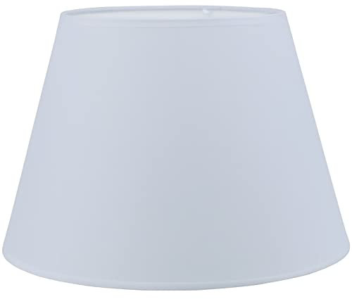 Sinta 12/30cm Pantalla de Lámpara de Repuesto de Tela Coolie Moderna para Lámpara de Mesa E14/E27,Lámpara de Noche,Lámpara de Pared,Blanco