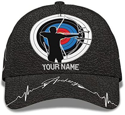 501 Sonnenblende Mütze Bogenschießen-Zieltafel-Design 3D Baseball Mütze Verstellbare Basecap Leichtgewicht Capatmungsaktive Mütze Für Herren, Damen, Running