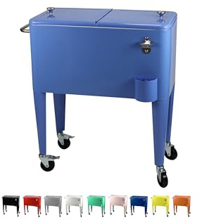 Kailua Cooler - Amerikanische Kühlbox, Kühlwagen, Party Getränkekühler, Himmelblau